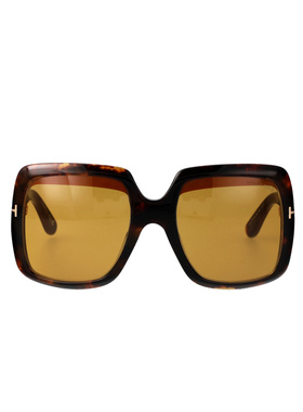 TOM FORD 女士眼镜 FT1194S52E52EHAVANA CO 棕色 几何太阳镜