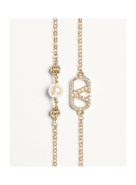 VALENTINO 女士手链手镯 WJ0BI4QVSCNP SS2025 金色 V-logo手链