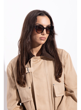 PRADA 女士太阳镜 0PR19ZS02AU6S1 CO 棕色 
