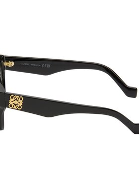 1h可退 潮奢 LOEWE 罗意威 女士 黑色 Anagram Logo 眼镜 LW50091