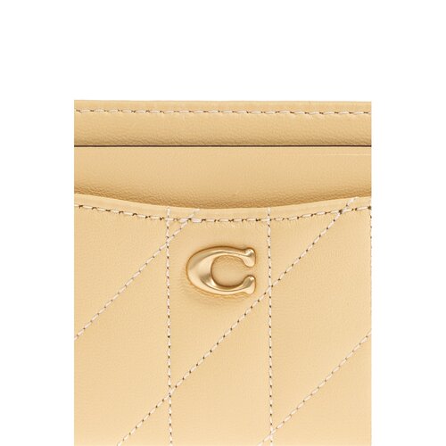 COACH 女士卡包 CM4340B4VN SS2026 黄色 Leather card holder - 图2