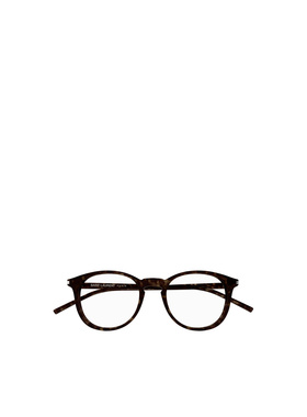 SAINT LAURENT 男士眼镜 SL106018 CO 棕色 圆形框平光镜