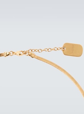 潮奢 Saint Laurent 圣罗兰 男士 雕刻项链