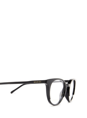 自营GUCCI 女士眼镜 GG1214O001 SS2023 黑色 徽标平光镜