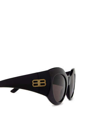 1h可退 BALENCIAGA 女士眼镜 BB0256S001 CO 黑色 BB0256S