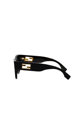 FENDI 女士眼镜 FE40147I01BNER AW2024 黑色 全框太阳镜