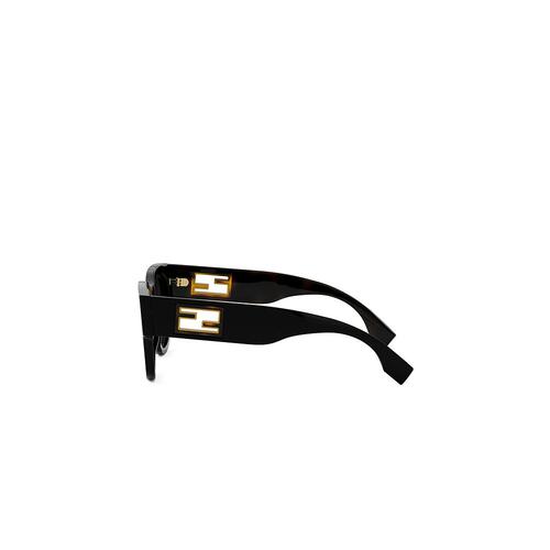 FENDI 女士眼镜 FE40147I01BNER AW2024 黑色 全框太阳镜 - 图1