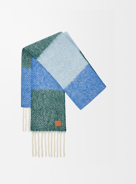 LOEWE 女士围巾 FSA6SS2W015104 SS2026 蓝色 LOE 【付后1h可退】