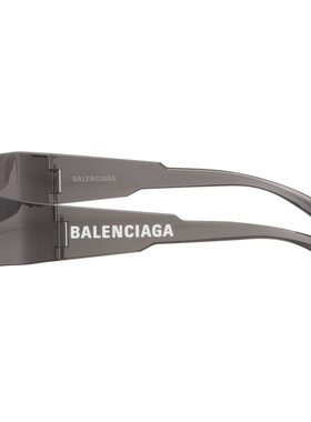 Balenciaga 巴黎世家 男士 灰色 Mono Rectangle 太阳镜 BB0041S0