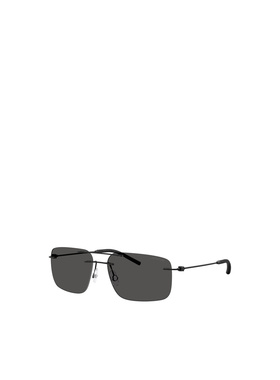 MONCLER 男士眼镜 ME4003100187 SS2025 黑色徽标 配饰太阳镜