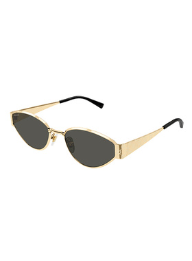 1h可退 GUCCI 女士眼镜 GG1853S001 AW2025 灰色 几何太阳镜古驰