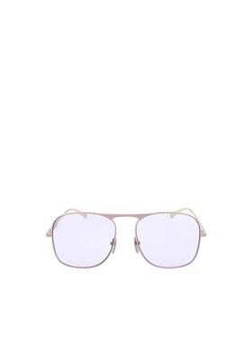 1h可退 GUCCI 女士眼镜 GG0335S005 AW2025 白色 大框平光镜古驰