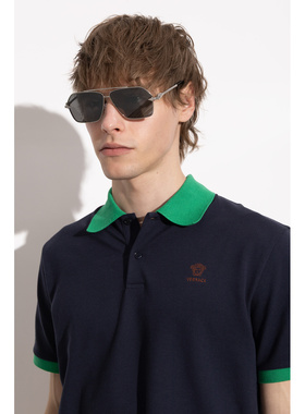 VERSACE 男士太阳镜 0VE2284010006G SS2026 银色 Sunglasses