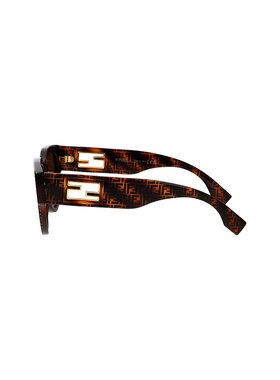 FENDI 女士太阳镜 FE40147I55E CO 褐色