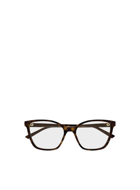 GUCCI 女士眼镜 GG1995O002 AW2025 古驰 棕色几何平光镜配饰