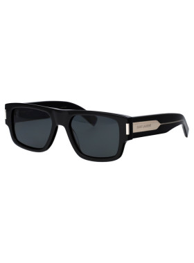 SAINT LAURENT 男士太阳镜 SL659001 SS2026 黑色 Sunglasses
