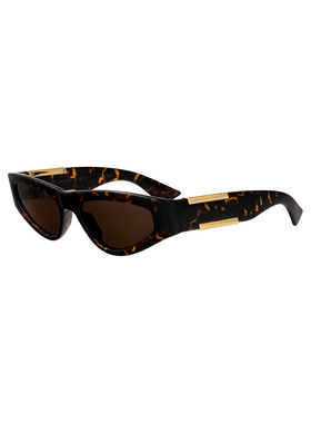 1h可退 BOTTEGA VENETA 女士太阳镜 BV1407S002 CO 黑色配饰