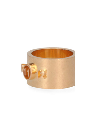 奢淘 Maison Margiela 徽标数字标志宽圈戒指 男 SM1UQ0068SV0092