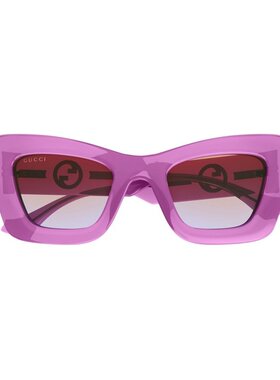 GUCCI 女士眼镜 GG1552S003 SS2025 粉红色 全框太阳镜古驰