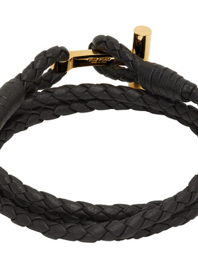 TOM FORD 男士手链手镯 JM005ICL002GDARK SS2026 黑色