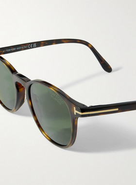潮奢 Tom Ford 汤姆 福特 男士 Holt 圆框龟甲色醋纤太阳眼镜 FT1