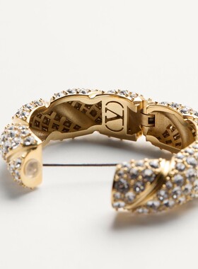 VALENTINO 女士戒指 WJ0Y96YCW9MN SS2025 金色 圈形单耳环配饰