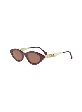 FENDI 女士太阳镜 FE40202I69S SS2026 棕色 Fendi FE40202I