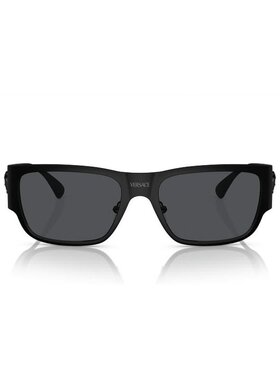 1h可退 VERSACE 男士太阳镜 VE2262126187 AW2025 黑色 方形徽标