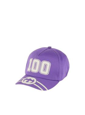 GUCCI 男士帽子 6730814HAKR5270 SS2022 紫色 HAT【付后1h可退】