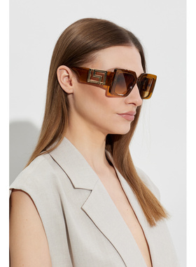 VERSACE 女士太阳镜 0VE4505U053422L CO 黄色 Sunglasses