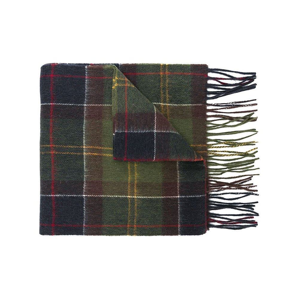 1h可退 香港直邮潮奢 barbour 巴伯尔 男士 格纹印花围巾 LSC0129 - 图2