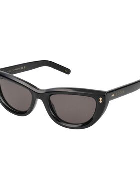 1h可退 GUCCI 女士眼镜 GG1521S001 SS2025 黑色 logo标识太阳镜