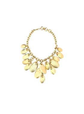 1h可退 CHLOÉ 女士项链 C24WFO47CB79DC AW2024 黄色 徽标项链