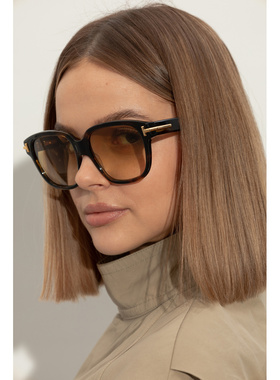 1h可退 TOM FORD 女士太阳镜 FT123605856F CO 黄色