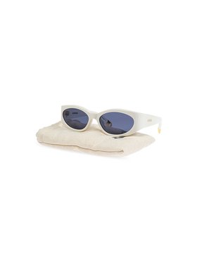 JACQUEMUS 女士太阳镜 JAC40C7SUN CO 乳白色 Sunglasses