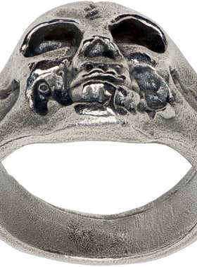 1h可退 潮奢 Our Legacy 男士 Cranium 戒指 A2218CRSSilver配饰