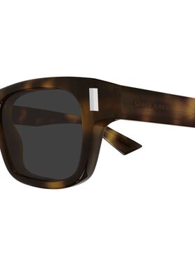 SAINT LAURENT 男士太阳镜 SL83002 AW2025 棕色 全框太阳镜