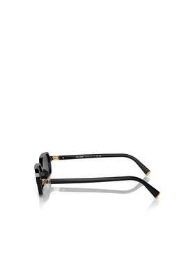 MIU MIU 女士眼镜 MU11ZS16K5S0-0 CO 黑色 徽标太阳镜