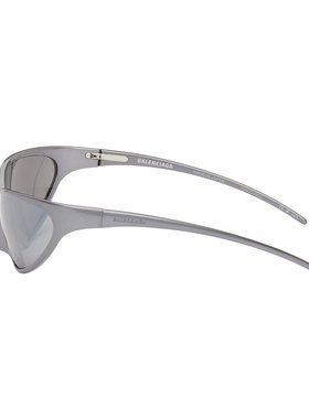 1h可退 潮奢 Balenciaga 巴黎世家 男士 灰色 4G Cat 太阳镜 BB03