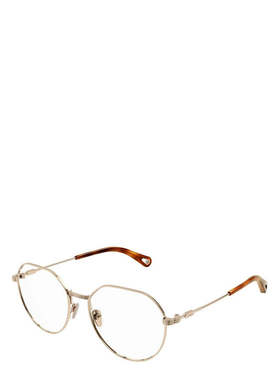 CHLOÉ 女士眼镜 CH0180O003 AW2025 金色 徽标眼镜