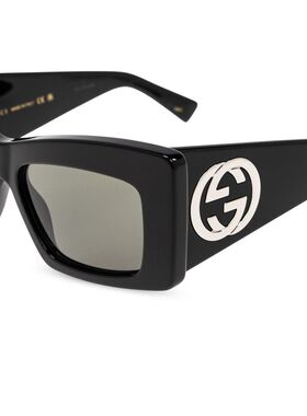 GUCCI 女士太阳镜 819535J07401012 SS2025 古驰配饰黑色