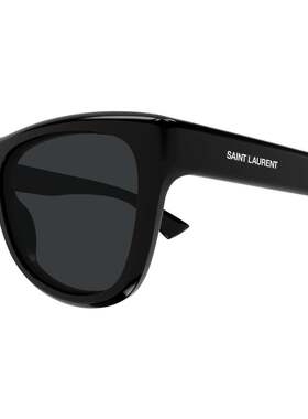 SAINT LAURENT 女士太阳镜 SL816001 AW2025 黑色 全框太阳镜