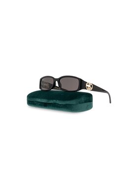 GUCCI 女士眼镜 797277J16911012 SS2025 黑色古驰太阳镜