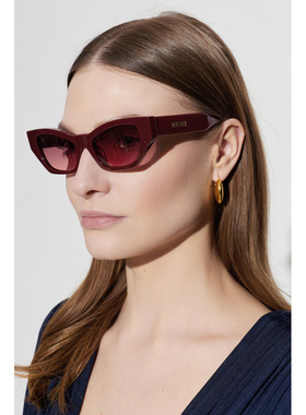 VERSACE 女士太阳镜 0VE4488U0551520 SS2026 酒红色范思哲