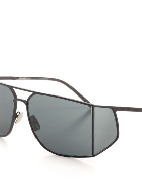 SAINT LAURENT 男士太阳镜 8037431000 AW2024 灰色
