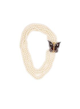 VALENTINO 女士饰品 WJ0Y19HPCBSN SS2025 米白色 BELLAILES蝴蝶