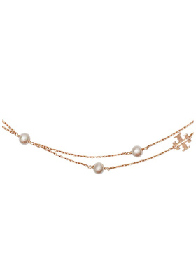 TORY BURCH 女士项链 184437700 AW2026 金色 Moondance叠层项链