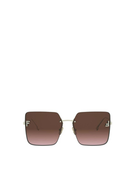 FENDI 女士眼镜 FE4082US32T SS2026 棕色 方形太阳镜