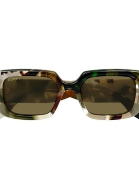 1h可退 GUCCI 女士眼镜 GG1906S002 CO 棕色 长方形太阳镜古驰