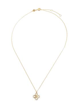 TORY BURCH 女士项链 156255720 AW2024 白色 KIRA CLOVER PENDAN